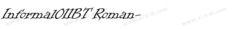 Informal011BT Roman字体转换